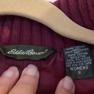 Wine color Cordaroy Eddie Bauer vest